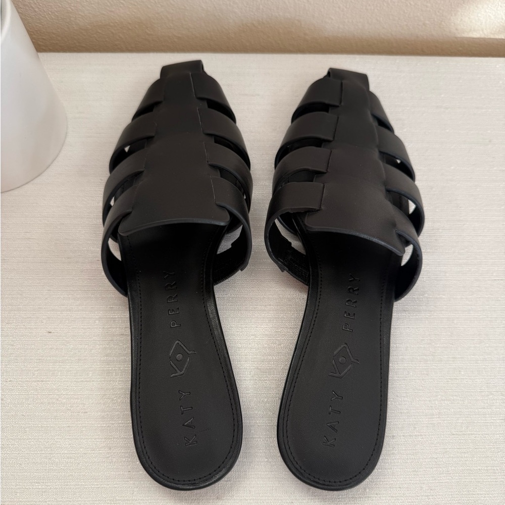 Katy Perry Collections Black Fisherman Mules - Picture 6 of 9